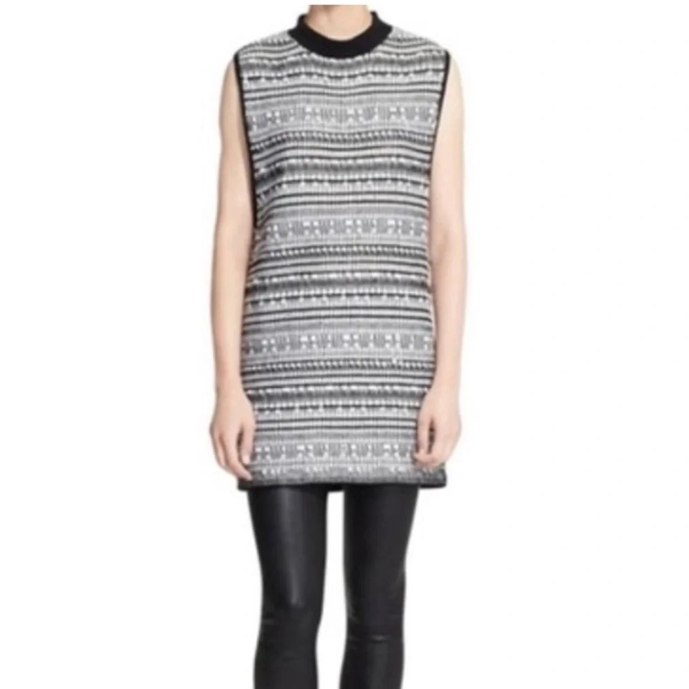 Helmut Lang Woven Linen Blend Sleeveless Minimalist Dress/Tunic - Size Small